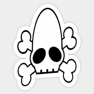 Oddworld - Skull Cross Bones Sticker